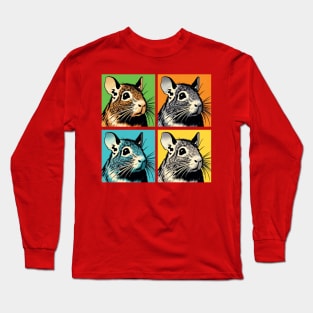 Pop Degu Art - Cute Degu Long Sleeve T-Shirt